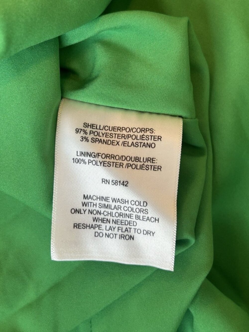 Maggy London Dress Sz 10 Green Chantilly Hi Lo Midi Spring Wedding Guest Ruffle - Picture 15 of 15